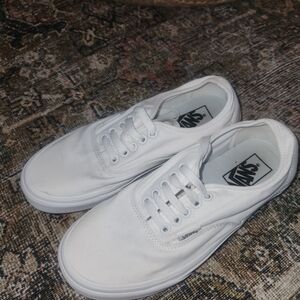 Vans Authentic Low-Top Canvas Sneakers in White